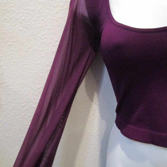 FREE PEOPLE INTIMATELY LG SLV MAROON PULLOVER XS /S NWOT - Picture 4 of 7